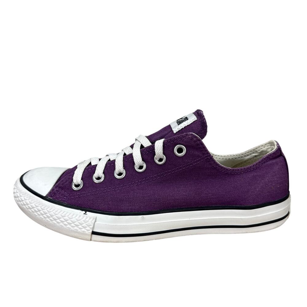 Converse All Star Low Top Purple Sneakers Mens 7 Womens 9 Chuck Taylor Canvas - Picture 2 of 12